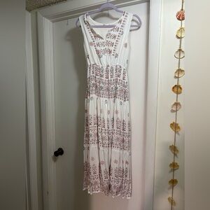 white floral Lapogee maxi dress S